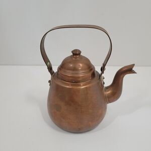 Vintage OPA Finland Copper Gooseneck .25 Liter 8oz Tea Pot Kettle